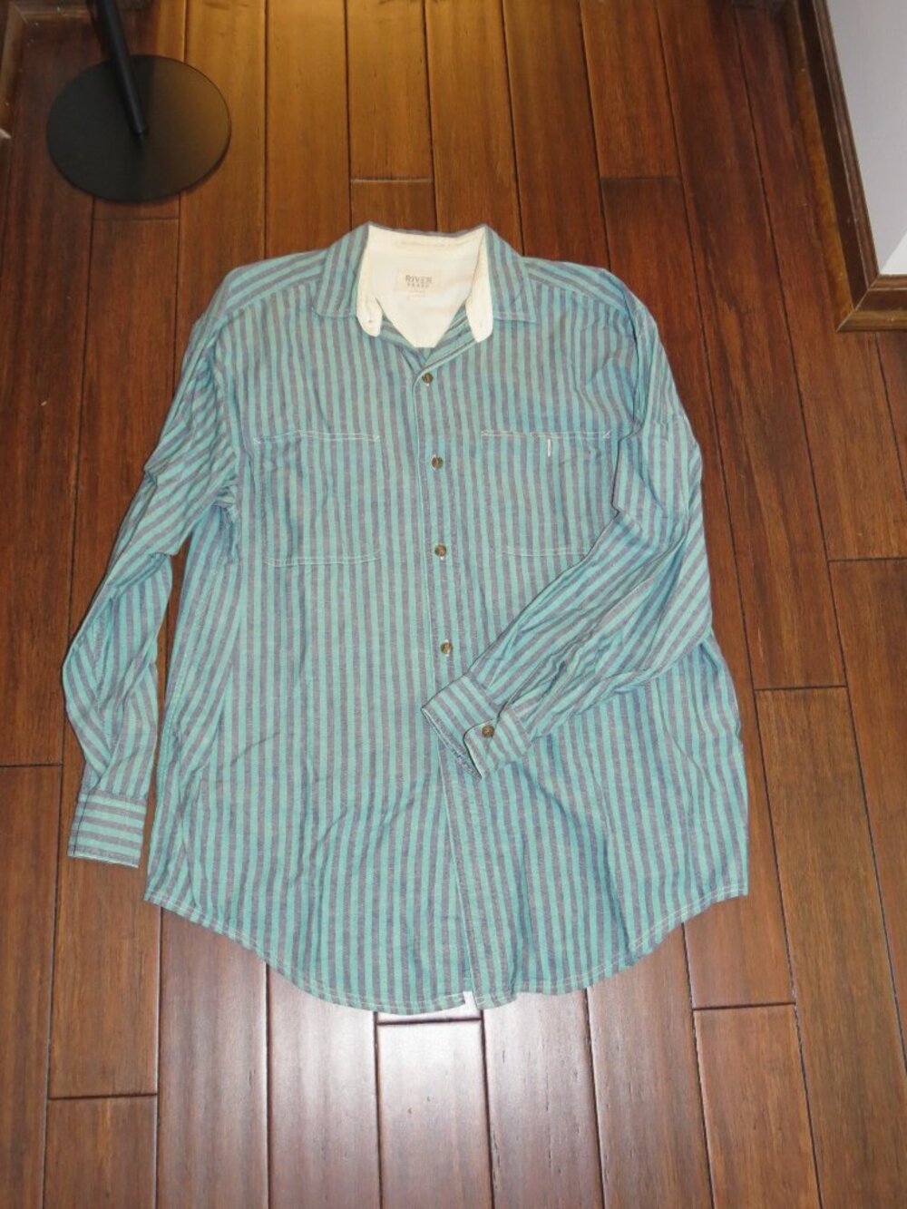 VINTAGE River Brand by Arrow Men’s Large Chambray Long Sleeve Shirt